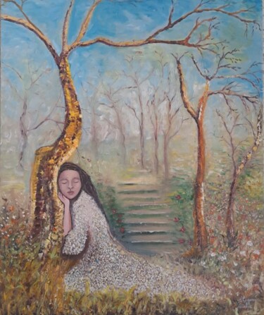 Painting titled "Harmonie" by Aicha Ahayoun Tazmi, Original Artwork, Oil