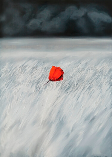 Peinture intitulée "Whispers of Solitud…" par Yanis Salimov, Œuvre d'art originale, Huile Monté sur Châssis en bois