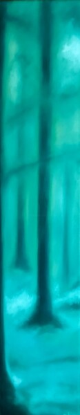 Painting titled "VEGETAL 22 ou Brume…" by Marc Barn, Original Artwork, Oil
