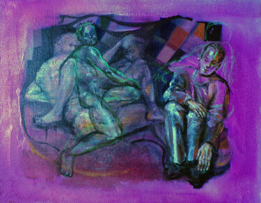 绘画 标题为“Helplessness” 由Katarzyna M. Rymarz, 原创艺术品, 油