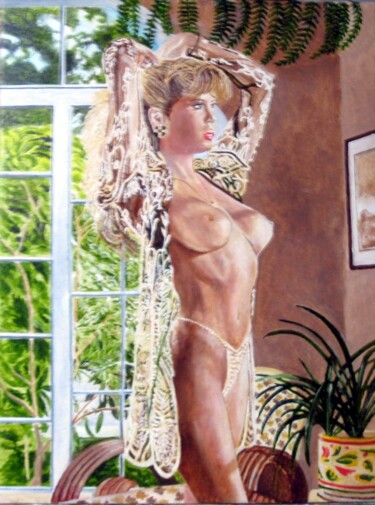 RACHEL Peinture intitulée "RACHEL" par David Sankey, Œuvre d'art originale, Huile