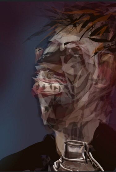 Artes digitais intitulada "Icône irlandais..." por Jacky Patin, Obras de arte originais, Pintura digital