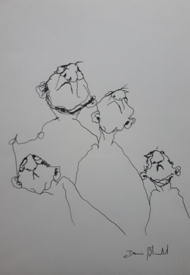 图画 标题为“Petit dessin n°6” 由Denis Blondel, 原创艺术品, 墨