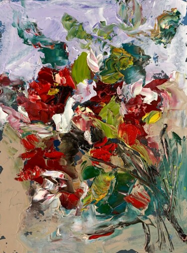 绘画 标题为“Bouquet of wild flo…” 由Vita Schagen, 原创艺术品, 油 安装在纸板上