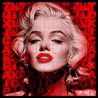 제목이 "Marylin Monroe TOXI…"인 미술작품 Xaro로, 원작, 2D 디지털 작업 플렉시글라스에 장착됨