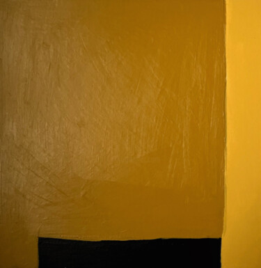 Peinture abstraite trio de jaune Painting titled "Peinture abstraite…" by Beatrice Bodasca, Original Artwork, Acrylic Mounted on Wood Stretcher frame