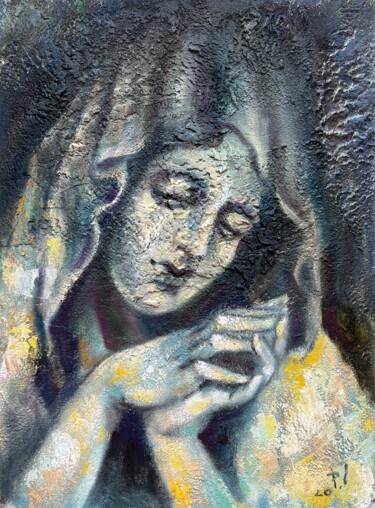 绘画 标题为“"Blessing"” 由Isolde Pavlovskaya, 原创艺术品, 油 安装在纸板上