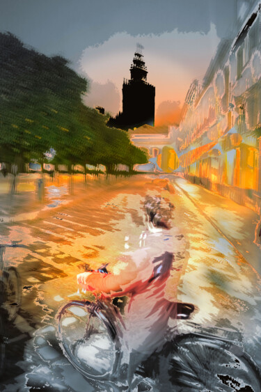 Bicis en Sevilla Arts numériques intitulée "Bicis en Sevilla" par Alfonso García, Œuvre d'art originale, Photographie numérique