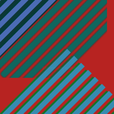 数字艺术 标题为“Diagonales 11” 由Wolf Thiele, 原创艺术品, 2D数字工作