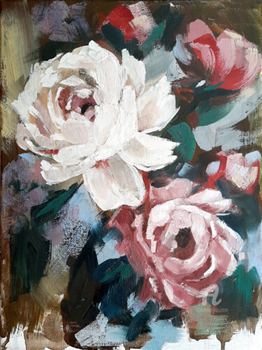 A symphony of blossom 2023 Painting titled "A symphony of bloss…" by Nastya Prairie, Original Artwork, Oil