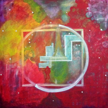 Pintura titulada "Quadrivium" por Fabiola Porras, Obra de arte original, Acrílico