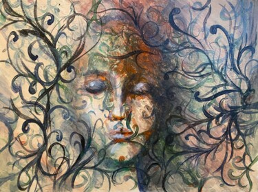 Painting titled "Fragile Evasion" by Joseph Chalouhi, Original Artwork, Acrylic