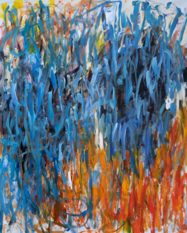 Peinture intitulée "Hommage à Gershwin" par Chantal Proulx, Œuvre d'art originale, Acrylique
