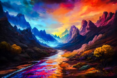 Digital Arts titled "Ethereal Embrace" by Sankha Ghosh, Original Artwork, Photo Montage