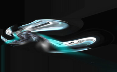 Digital Arts titled "Orbital 2" by Dejan Vucelic, Original Artwork, Digital Painting