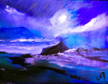 Peinture intitulée "On the turning away…" par Pascal Jung, Œuvre d'art originale, Huile