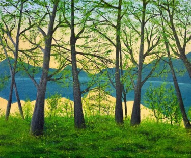 Pintura titulada "Chez nous" por Fineartbygh, Obra de arte original, Acrílico Montado en Bastidor de camilla de madera