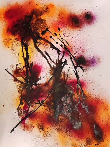 Peinture intitulée "Explosion" par Marc Ivart, Œuvre d'art originale, Acrylique