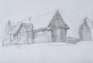 Disappearing beauty. Carpathians. Ukraine 图画 标题为“Disappearing beauty…” 由Hennadii Volokitin, 原创艺术品, 铅笔