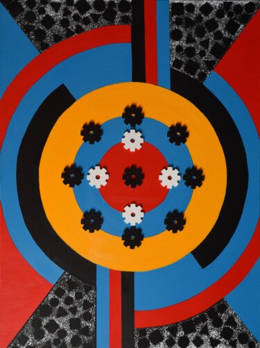 Funfair Painting titled "Funfair" by Małgorzata Wartołowicz (Margot Sophie), Original Artwork, Acrylic