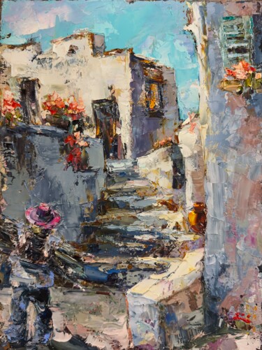 The Charm of Spanish Days Peinture intitulée "The Charm of Spanis…" par Oleg Sharapanovsky, Œuvre d'art originale, Huile Monté sur Châssis en bois