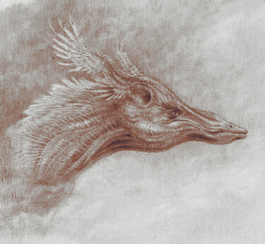 Dragon's Head "Dragon's Head" başlıklı Resim Maksym Lazariev tarafından, Orijinal sanat, Kalem