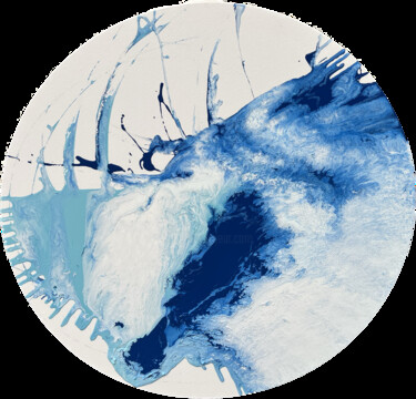Pittura intitolato "Ocean" da Guido Mannini, Opera d'arte originale, Smalto