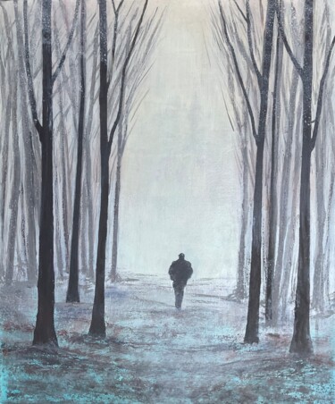 "Walking" başlıklı Tablo Sergio Repossini tarafından, Orijinal sanat, Akrilik Ahşap Sedye çerçevesi üzerine monte edilmiş