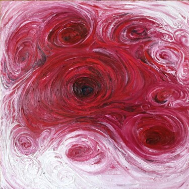 Painting titled "The circle Ⅱ" by Fangyuan Zhang, Original Artwork, Oil