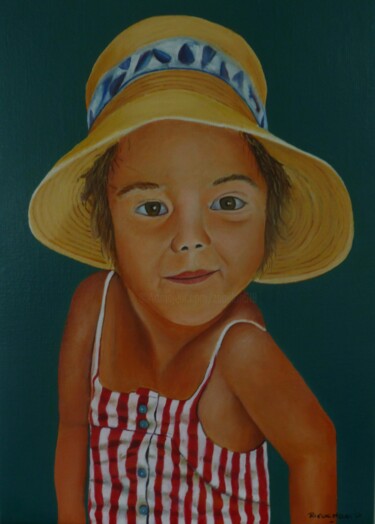 Painting titled "Ma Louloute" by Pascal Ricochon, Original Artwork, Oil