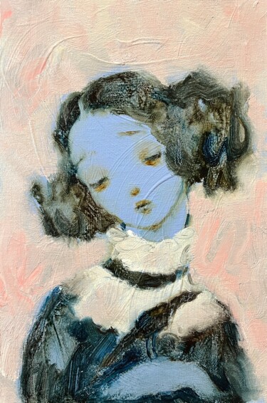 "Secret Threads" Painting titled ""Secret Threads"" by Isolde Pavlovskaya, Original Artwork, Oil Mounted on Cardboard