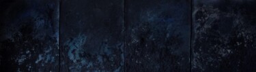 Painting titled "Abyssus" by Agata Sand, Original Artwork, Sand Mounted on Other rigid panel