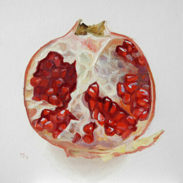 绘画 标题为“Granatapfel 20x20” 由Elena Tronina, 原创艺术品, 油