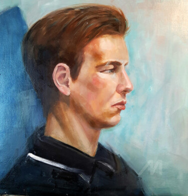 绘画 标题为“Portrait from life…” 由Nastya Prairie, 原创艺术品, 油