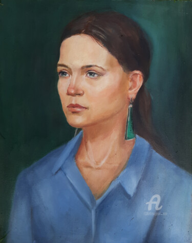 Painting from life at the Academic 2023 제목이 "Painting from life…"인 미술작품 Nastya Prairie로, 원작, 기름