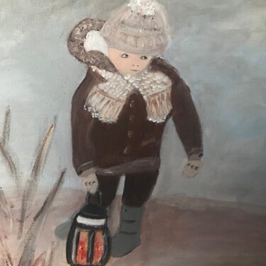 Peinture intitulée "Un peu de lumière" par Soisic, Œuvre d'art originale, Acrylique