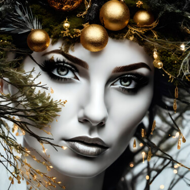 数字艺术 标题为“Christmas Vibes No.6” 由Ninn, 原创艺术品, AI生成的图像