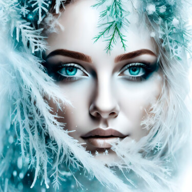 数字艺术 标题为“Christmas Vibes No.7” 由Ninn, 原创艺术品, AI生成的图像