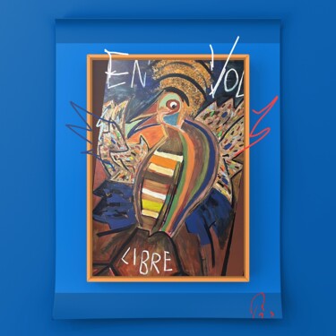 Arts numériques intitulée "Envol 2" par Rossi Roberto, Œuvre d'art originale, Peinture numérique