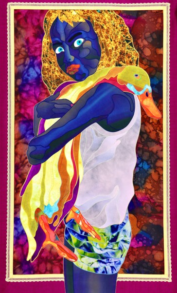 纺织艺术 标题为“Abayomi” 由Kostyantin Malginov, 原创艺术品, 挂毯