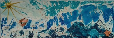 Peinture intitulée "" Fonte des neiges "" par Riquet Faure, Œuvre d'art originale, Huile Monté sur Châssis en bois