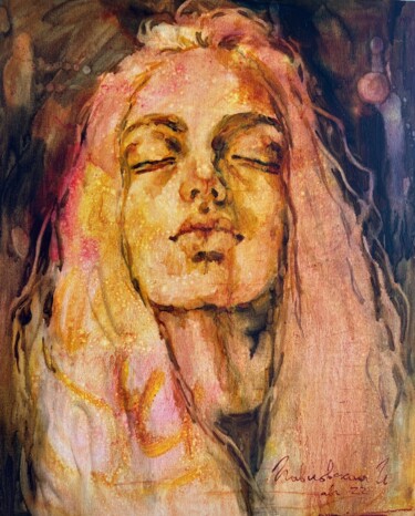 绘画 标题为“"The universe insid…” 由Isolde Pavlovskaya, 原创艺术品, 油 安装在纸板上