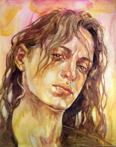 绘画 标题为“"Will I see the tru…” 由Isolde Pavlovskaya, 原创艺术品, 油 安装在纸板上