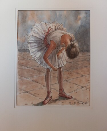 绘画 标题为“Ballerina danza cla…” 由Benito Lizza, 原创艺术品, 水彩