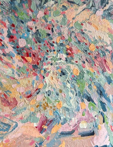 绘画 标题为“Large colorful text…” 由Julia Brinkfrau, 原创艺术品, 丙烯