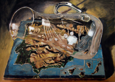 Hommage. 09 Arts numériques intitulée "Hommage. 09" par José Sales Albella, Œuvre d'art originale, Huile