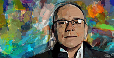 Carlo Verdone Arts numériques intitulée "Carlo Verdone" par Marzia Schenetti, Œuvre d'art originale, Peinture numérique