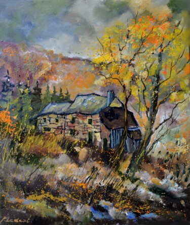 绘画 标题为“Forgotten houses” 由Pol Ledent, 原创艺术品, 油 安装在木质担架架上