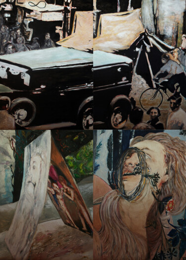 Hommage. 33 Arts numériques intitulée "Hommage. 33" par José Sales Albella, Œuvre d'art originale, Huile