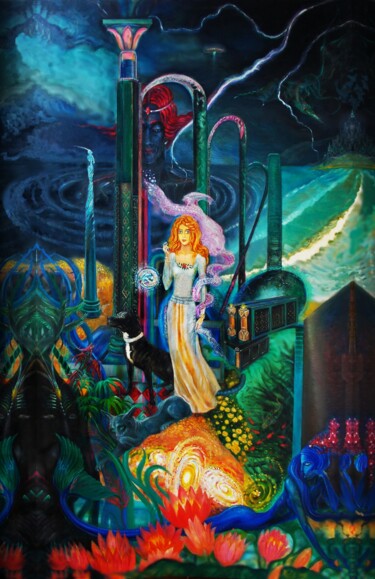 数字艺术 标题为“В гостях у девы” 由Varu Kadis, 原创艺术品, 数字油画